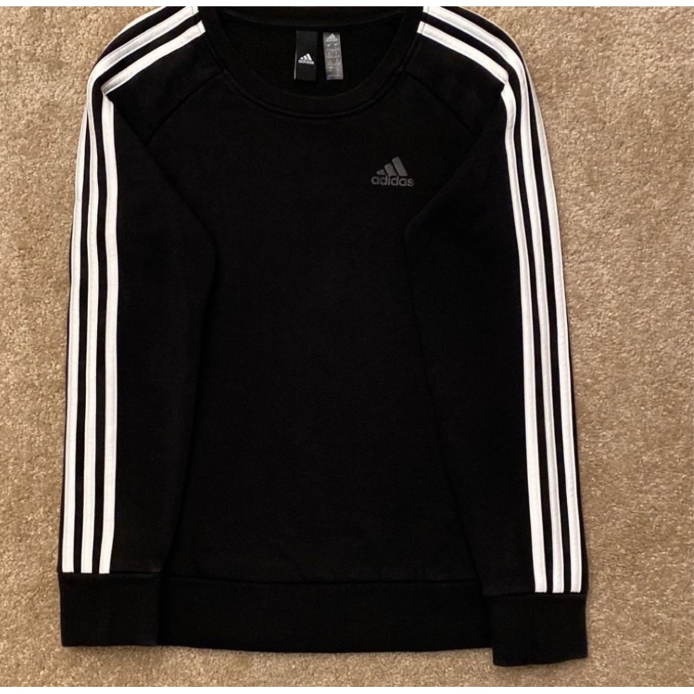 Adidas Ladies' 3-Stripe Crewneck